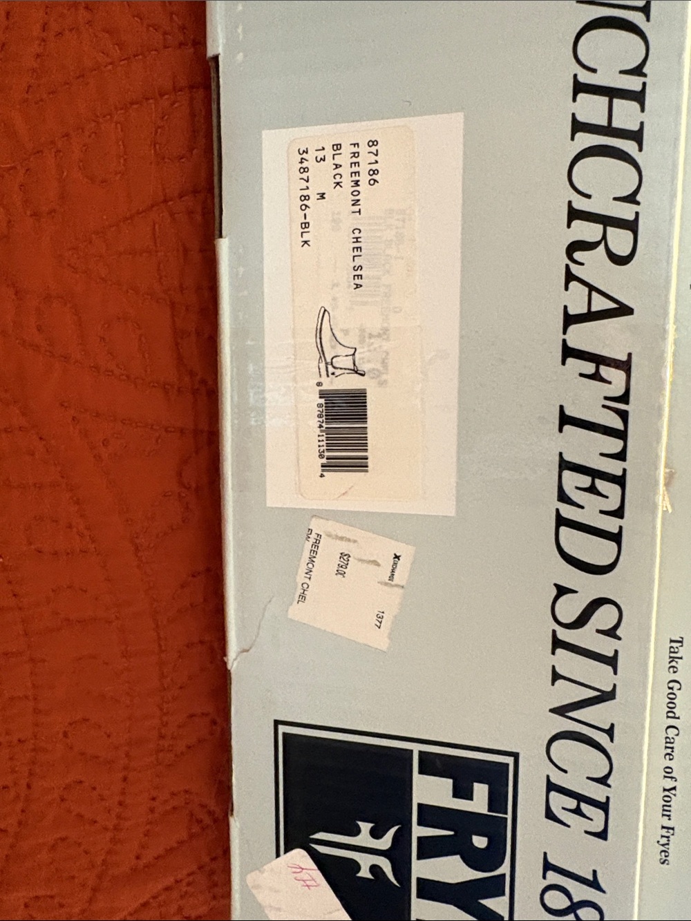 NIB FRYE Freemont Chelsea